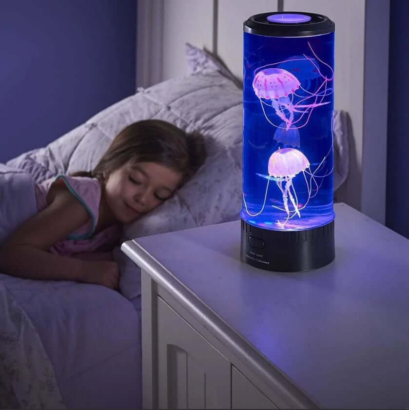 LED Jellyfish Aquarium Lamp – USB Powered Color Changing Night Light for Relaxing Home Decor & Unique Gift Ideas