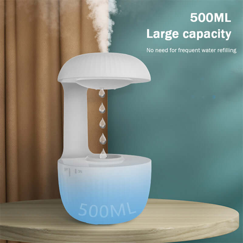 Anti-Gravity Levitating Air Humidifier – Cool Mist Fogger with Floating Water Drops, Silent & Relaxing